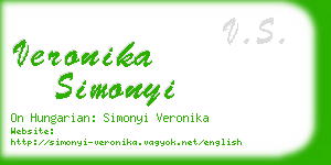veronika simonyi business card